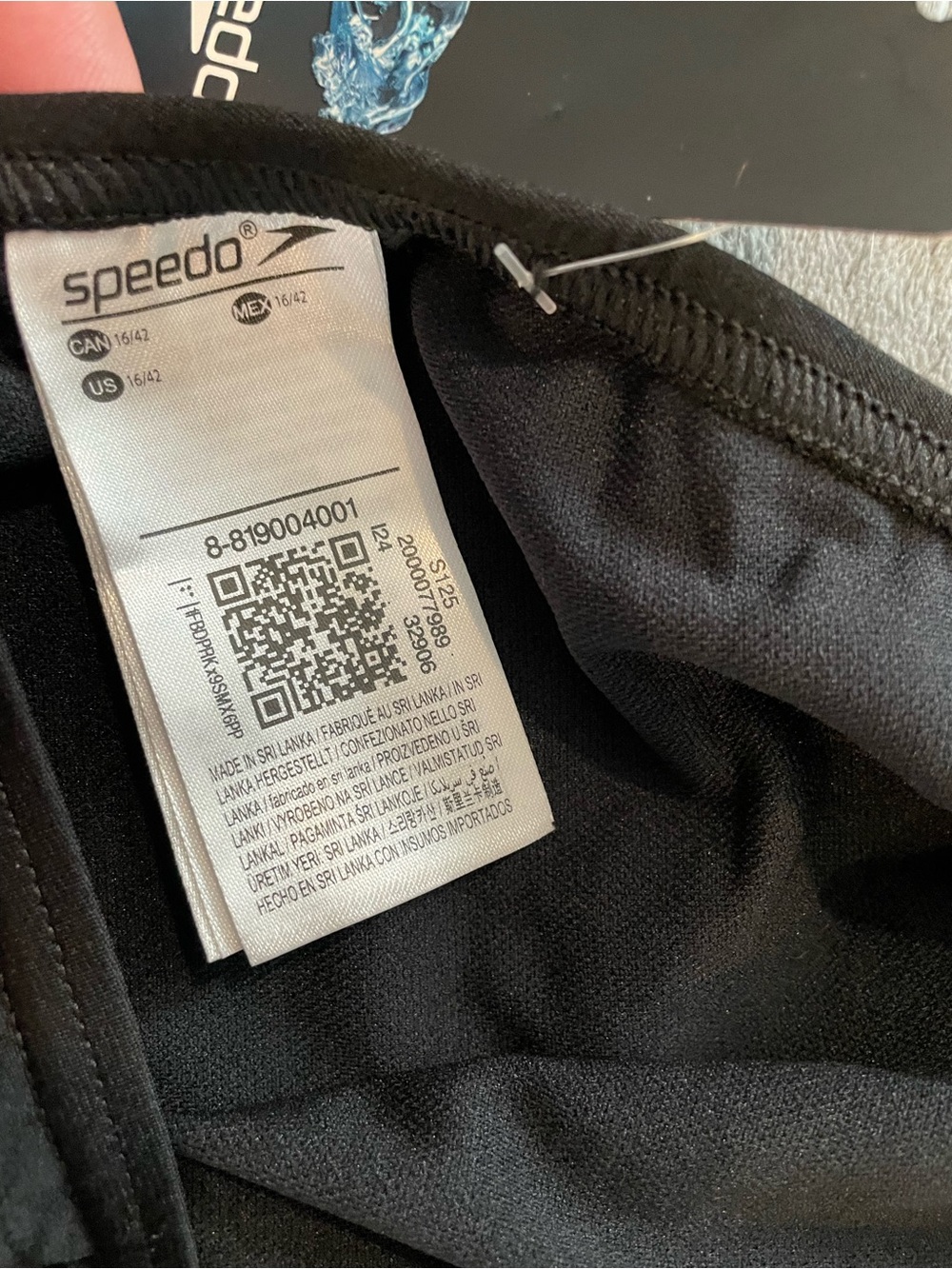 Speedo Endurance+ One Piece Swimsuit Women’s US Size 16/42 Black Racerback - Picture 5 of 11
